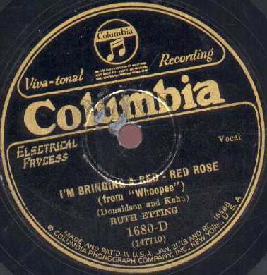 78-I'm Bringing A Red Red Rose - Columbia 1680-D